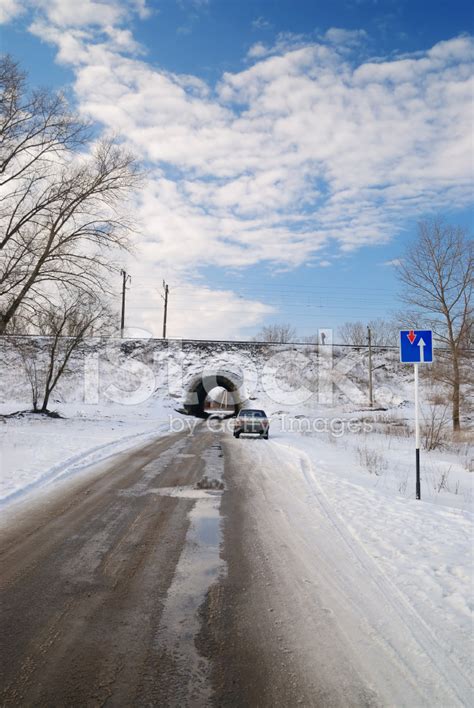 Winter Landscape With A Tunnel Stock Photo | Royalty-Free | FreeImages