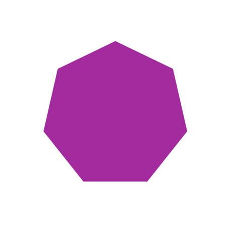 Vector of purple heptagon basic simple - ID:121202418 - Royalty Free Image - Stocklib