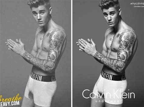 An Unretouched Justin Bieber Calvin Klein Photoshoot Picture Surfaces, Justin Asks For Its ...