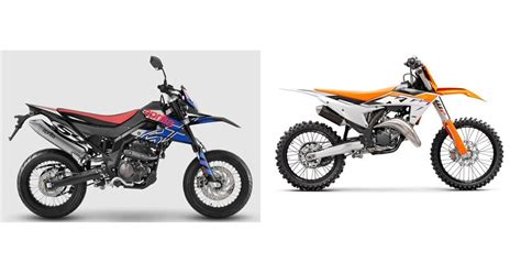 Motorrad Vergleich Aprilia SX 125 2023 vs. KTM 125 SX 2023