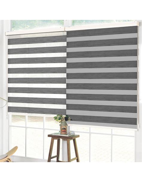 Day and Night Roller Blinds, Grey - MAISON CAPLAN