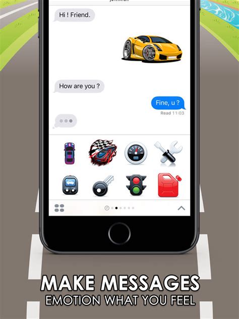 App Shopper: Super Car Emoji Stickers Keyboard Themes ChatStick (Utilities)