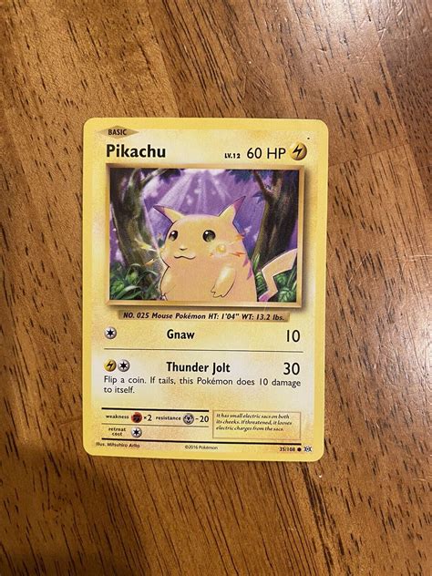 Fat Pikachu Card 2016 35/108 LV. 12 60HP | eBay