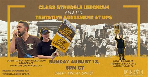 FRSO to hold online forum on the tentative agreement between the Teamsters and UPS - Freedom ...