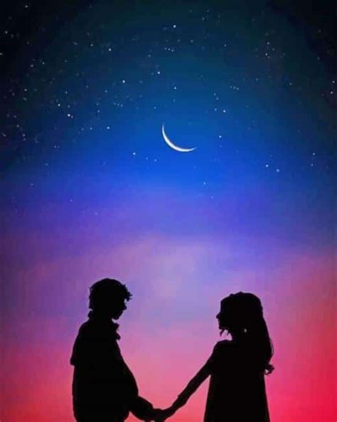 Lovely Couple Silhouette - Paint By Numbers - Paint by numbers UK