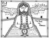 Jesus On Emmaus Road coloring Page – Stushie Art sketch template