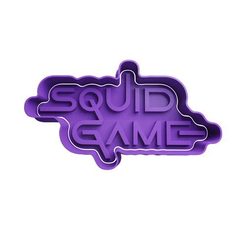 Squid Game Logo Cookie Cutter STL - Cookie Cutter STL Store - Design ...