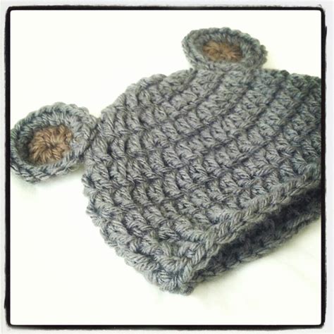 Newborn Bear Hat Crochet Pattern & Crochet Baby Bear Hat