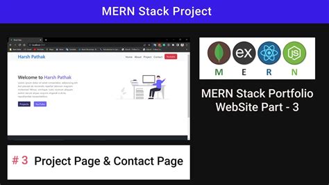 #3 MERN Stack Portfolio Website Part - 3 || mern stack project #nodejs #react #mern || express ...