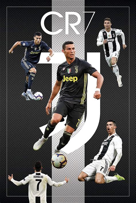 Christ-EZ CR7 Cristiano Ronaldo Juventus FC Sports Soccer Poster ...