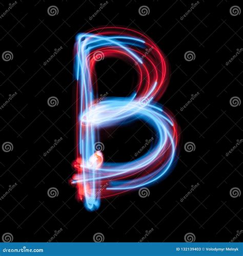 Letter B of the Alphabet Made from Neon Signs Stock Image - Image of ...