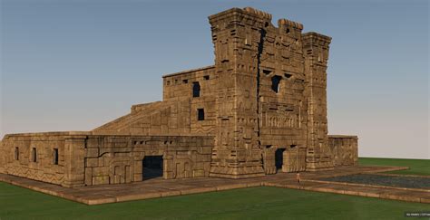 Pre-Columbian architectural complex 3D model | CGTrader