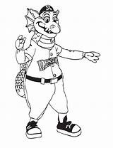 Mlb Mascot Coloring Pages At GetColoringscom  Free Printable sketch template
