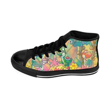 Yoshi Shoes Yoshi High Top Converse Style Canvas Sneakers - Etsy UK