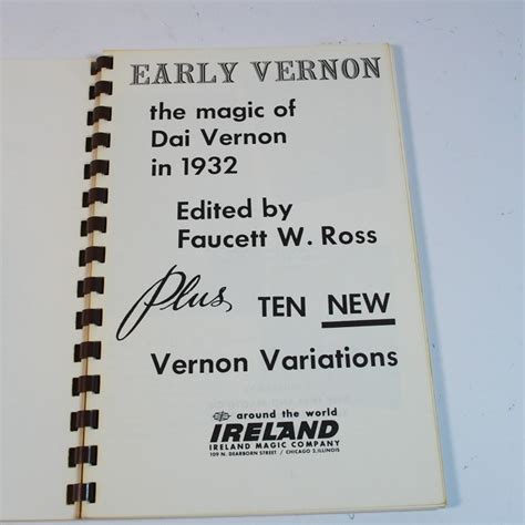 Early Vernon autographed by Vernon | Magic Collectibles