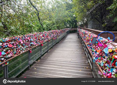 Love Locks at N Seoul Tower — Stock Photo © filedimage #213132586