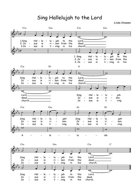 Sing Hallelujah to the Lord | Bible Content | Hebrew Bible