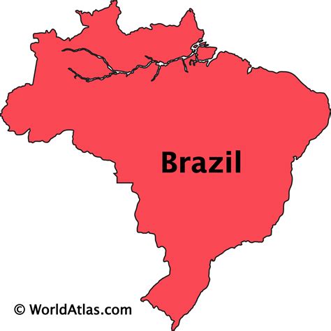 Blank Map Of Brazil Brazil Outline Map | Images and Photos finder