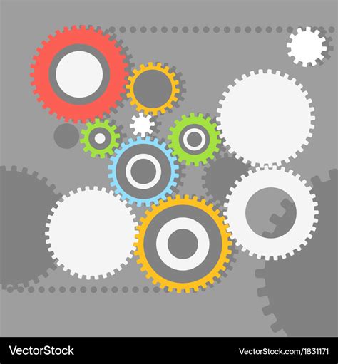 Gear wheels Royalty Free Vector Image - VectorStock