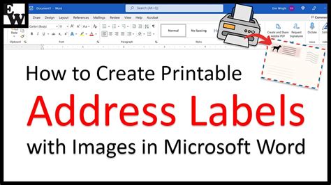 Return Address Labels With Clipart Microsoft Word