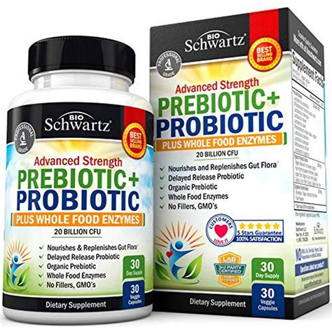 Prebiotic + Probiotic Plus Whole Food Enzymes Supplement for Men ...