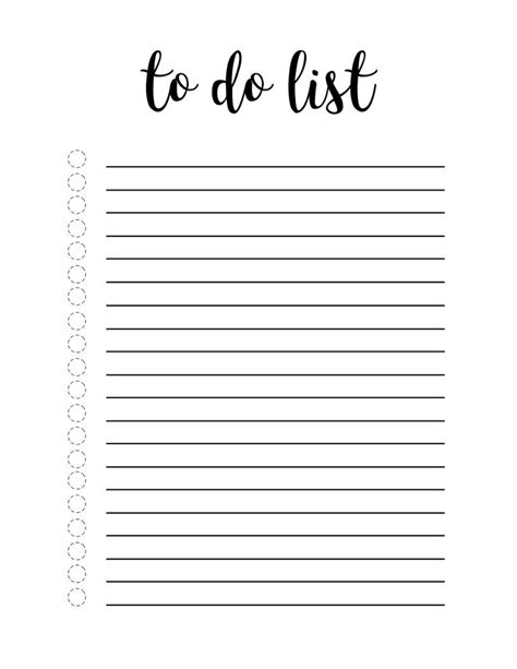 Free Printable To Do List Template - Paper Trail Design | To do lists ...