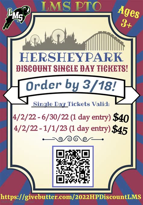 2022 LMS Hershey Park Discounted Day Tickets