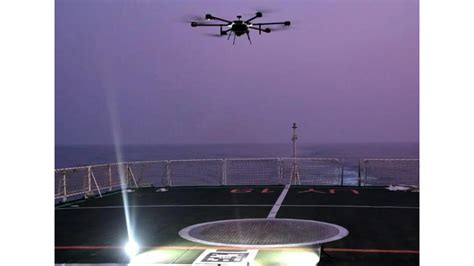 Sagar Defence Developed Spotter Drone Used by Indian Navy to live feed Crew Module Tracking ...