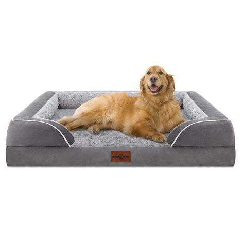 Comfort Expression Waterproof Orthopedic Dog Bed Foam Dog Beds for Extra Large Dogs Durable Dog ...