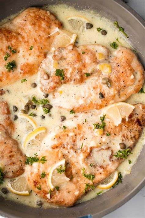 Creamy Lemon Chicken Piccata - Ahead of Thyme