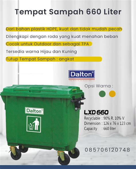 Tempat sampah 660 liter - Tempat sampah Surabaya