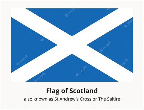 Premium Vector | Scotland flag also known as St Andrews Cross or the Saltire. Scottish national ...