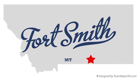 Map of Fort Smith, MT, Montana