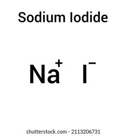 Chemical Structure Sodium Iodide Nai Stock Vector (Royalty Free ...