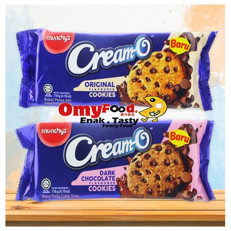 119g Munchy's Cream-O Cookies [Original / Dark Chocolate][OmyFood ...