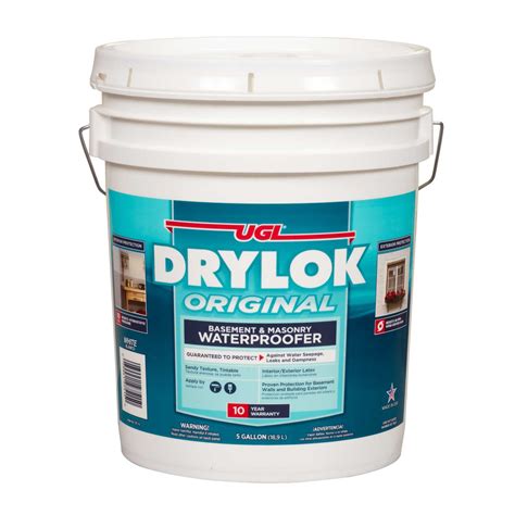 Drylok Low Gloss White Latex Waterproof Sealer 5 gal. - Ace Hardware