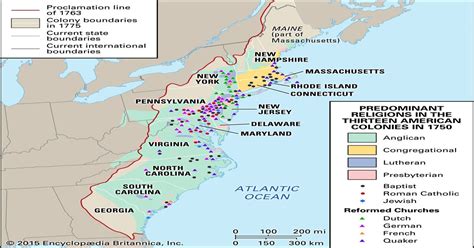 Religion Map Of The 13 Colonies In 1750 1600x1524 Mapporn | Porn Sex ...