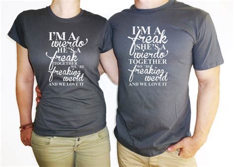 Custom Tees and T Shirts — COUPLES T SHIRT. Im a weirdo shirt. Funny ...