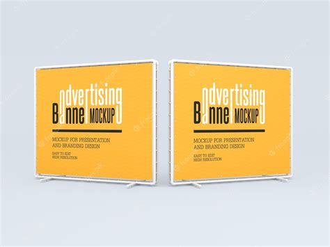 Premium PSD | Advertising banners mockup