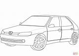 Peugeot 306 coloring Page  Free Printable Coloring Pages sketch template
