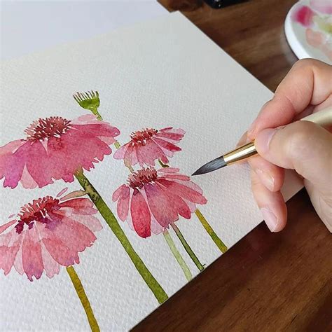 30 Watercolor Flower Painting Ideas for Beginners - Beautiful Dawn ...