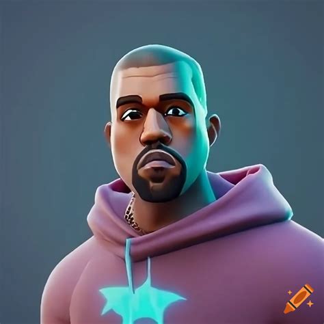 Kanye west fortnite skin on Craiyon