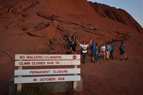 Uluru climbed legally for last time today in Australia right before ...