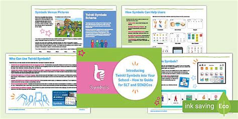 FREE! - Twinkl Symbols and your School - Guide for SLT and SENDCos