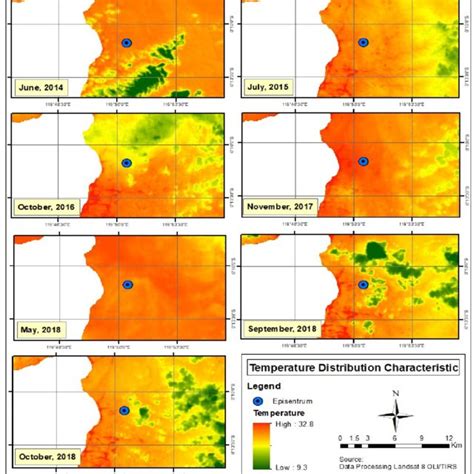 The Temperature Change Around Earthquake Epicentrum (Source: Data... | Download Scientific Diagram