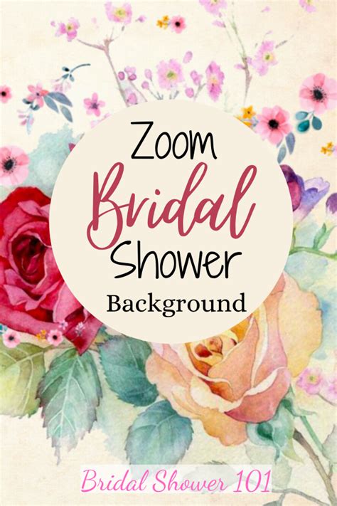 bridal shower zoom background 01 | Bridal shower diy, Bridal shower ...