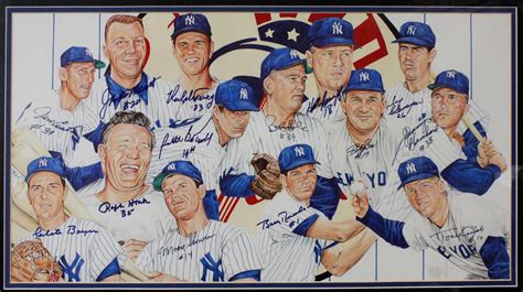 Lot Detail - New York Yankees 1961 Team Signed Display With Mickey Mantle & Roger Maris Full JSA LOA