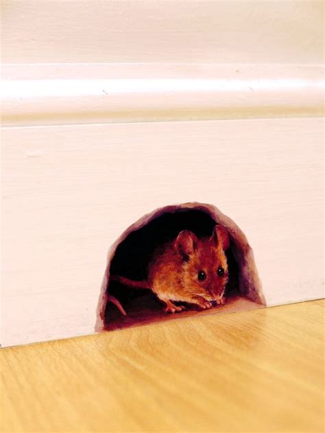 Mouse Hole Wall Sticker / Decal for the Skirting Board Mini - Etsy Sweden | Mouse hole, Hand ...