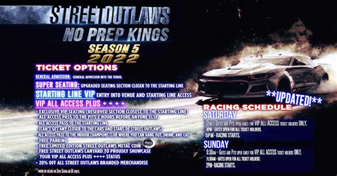 Street Outlaws Street Outlaws No Prep Kings Texas Motorplex tickets