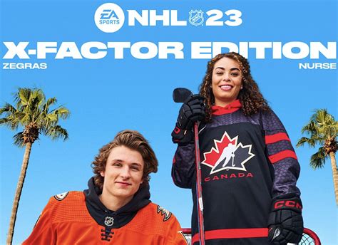 NHL 23 Cover Athletes Are Trevor Zegras and Sarah Nurse